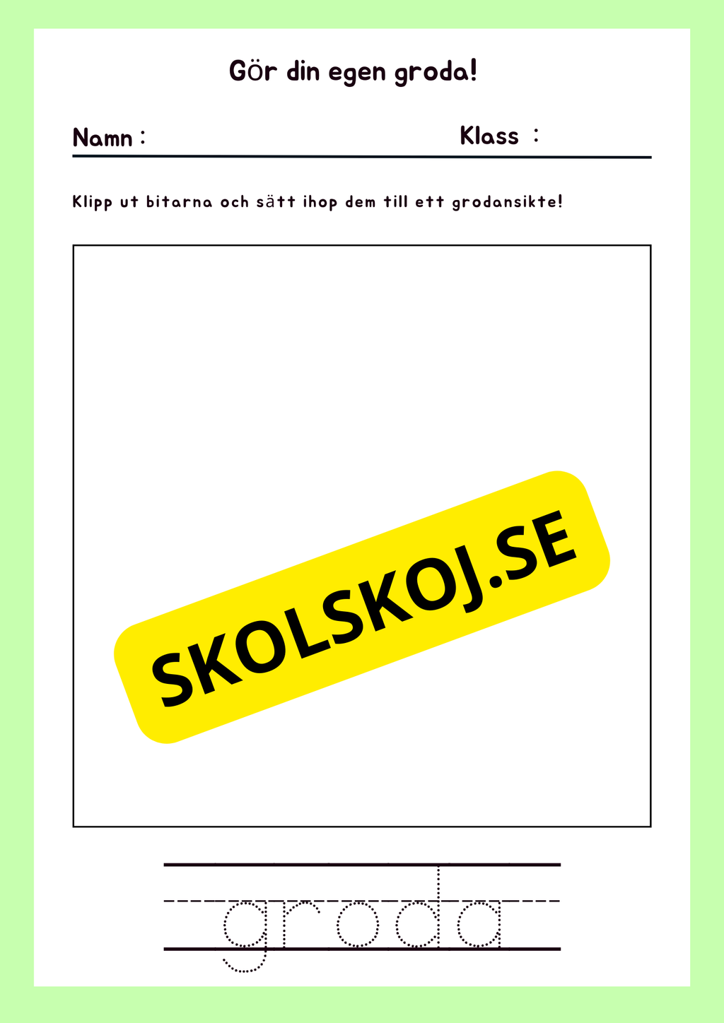 Gör ditt eget djur!