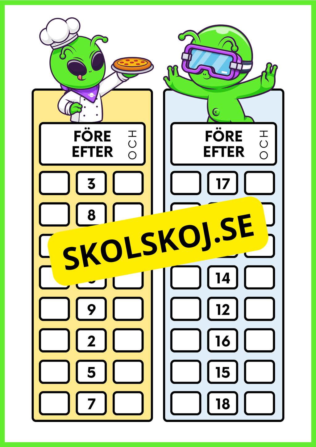 Talet före och efter - Häfte