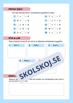 Multiplikation med 1 och 0