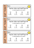 Exit ticket - Addition - Tvåsiffriga tal