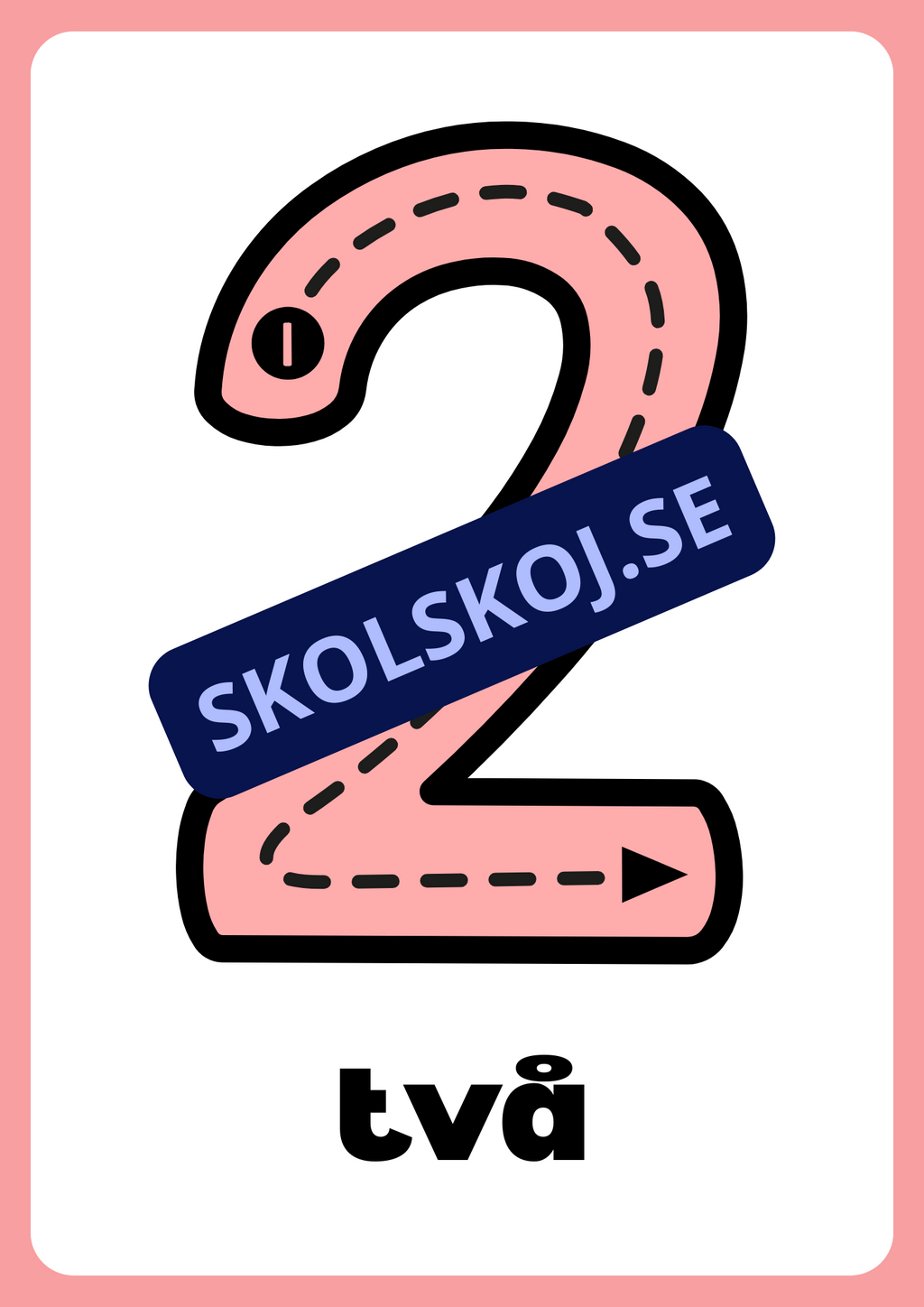 Väggsiffror - Häfte - 0 - 10