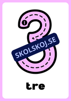 Väggsiffror - Häfte - 0 - 10