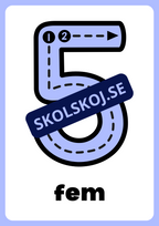 Väggsiffror - Häfte - 0 - 10