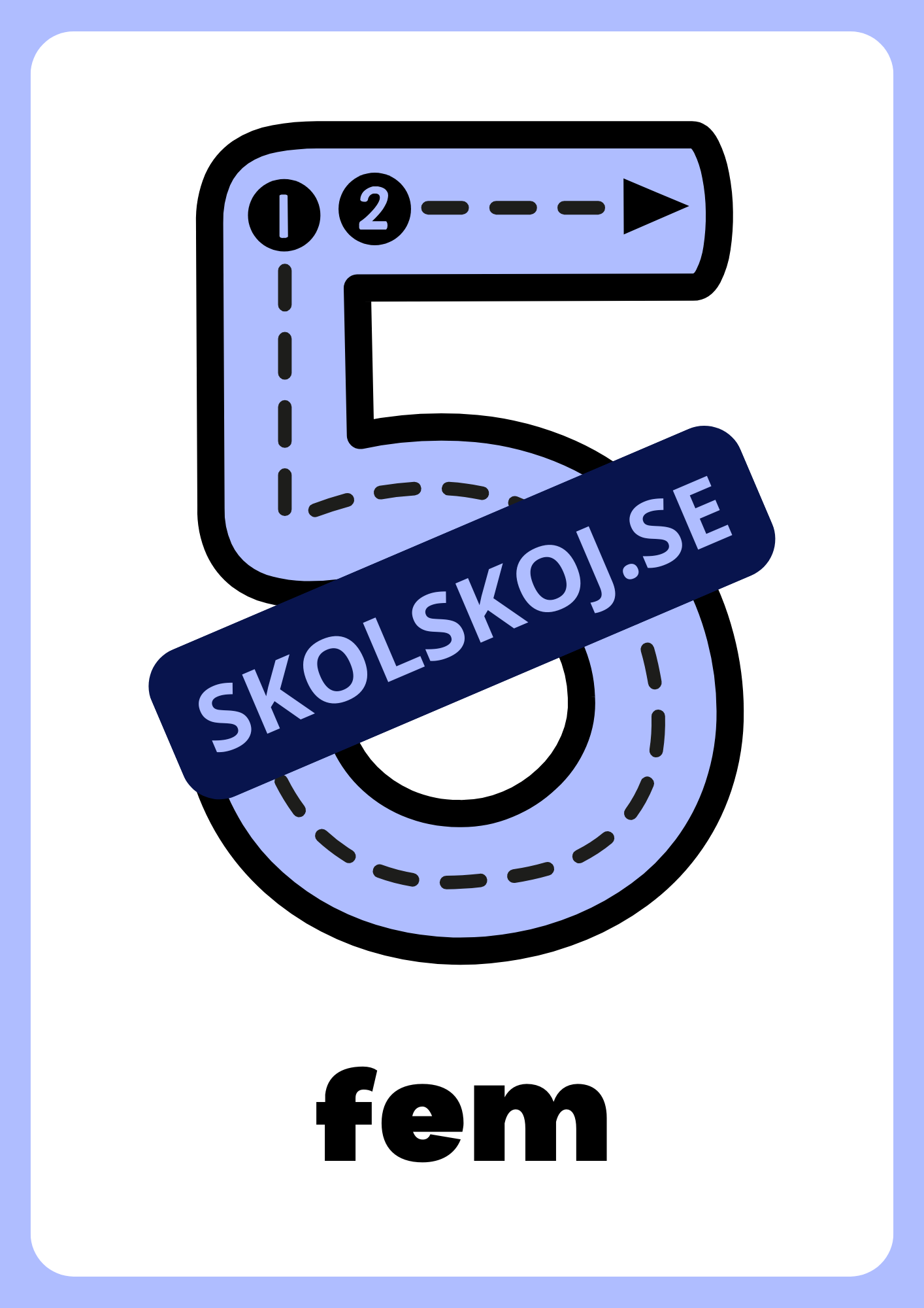 Väggsiffror - Häfte - 0 - 10