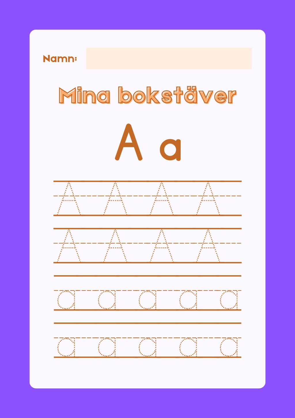 Mina bokstäver - Hela alfabetet