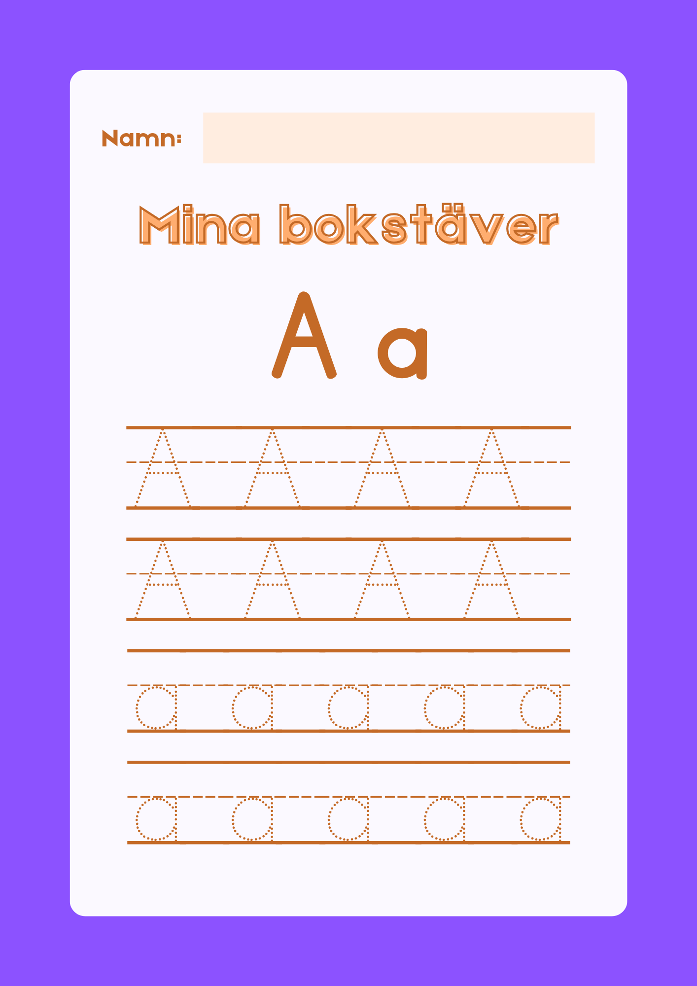 Mina bokstäver - Hela alfabetet