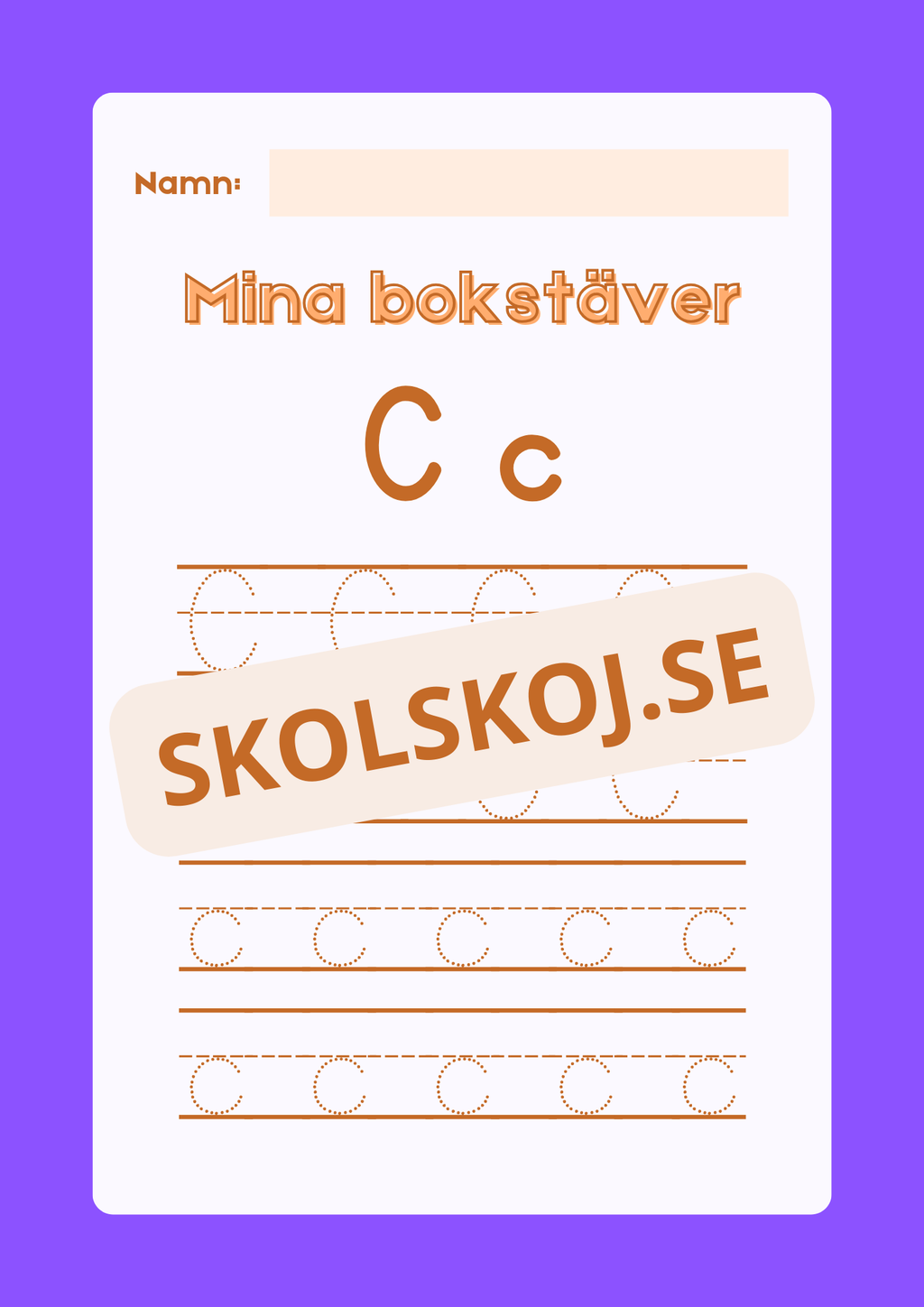 Mina bokstäver - Hela alfabetet