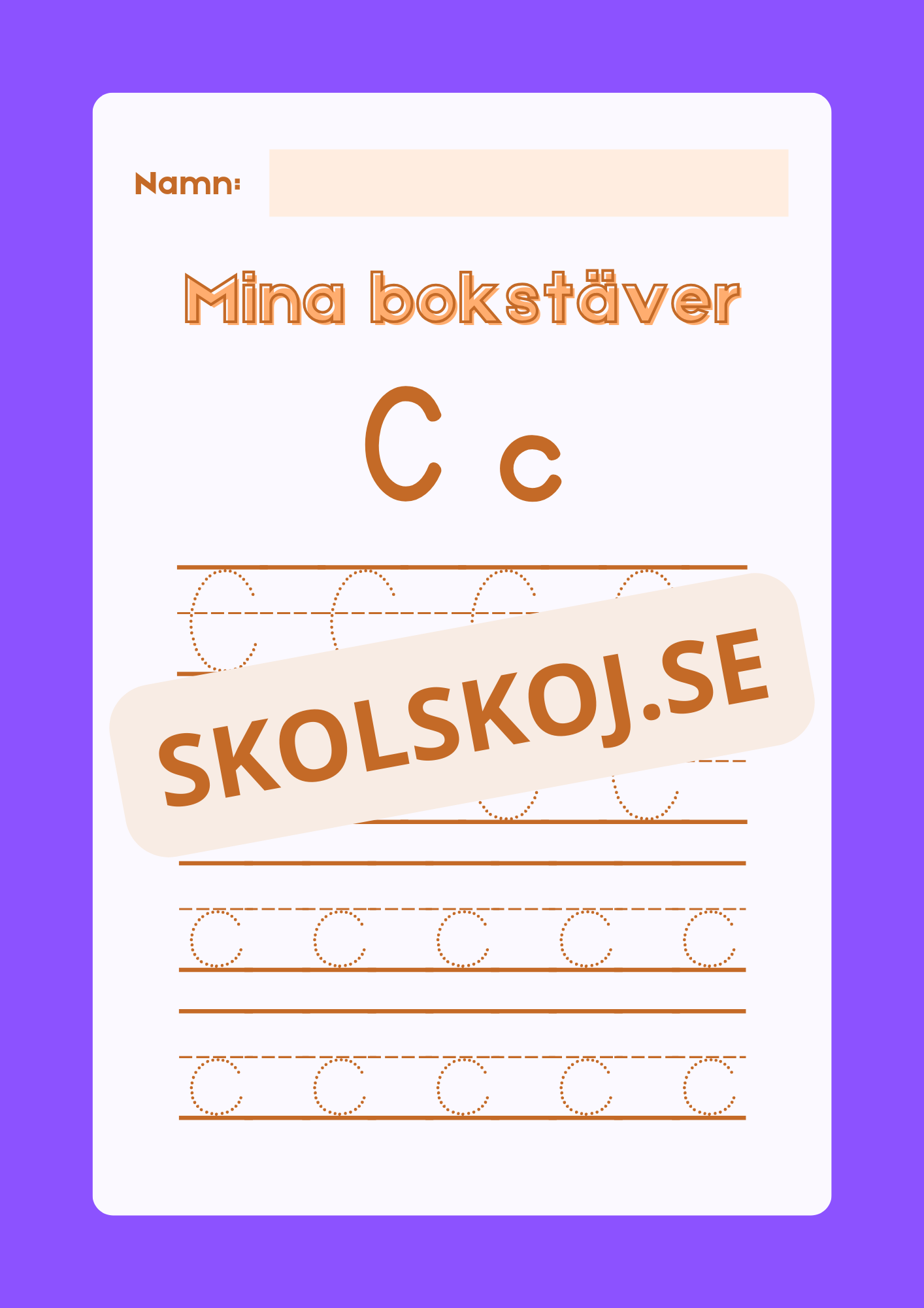 Mina bokstäver - Hela alfabetet