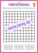 Skapa din egen ordgömma