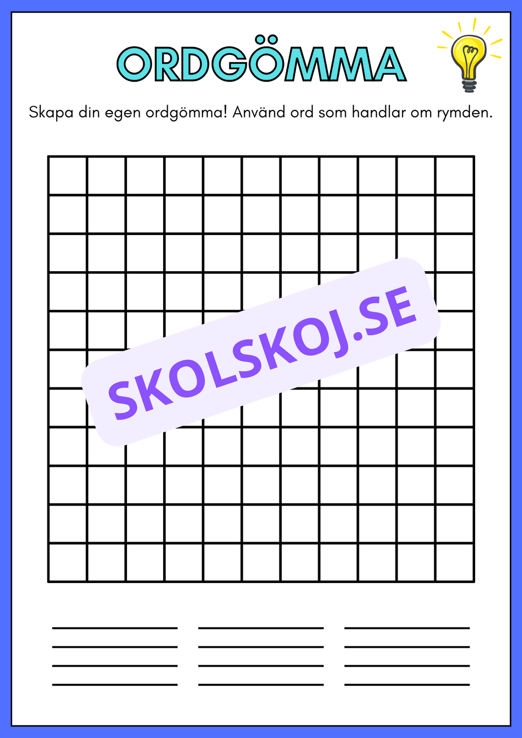 Skapa din egen ordgömma