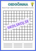 Skapa din egen ordgömma