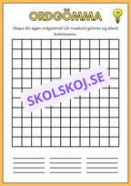 Skapa din egen ordgömma