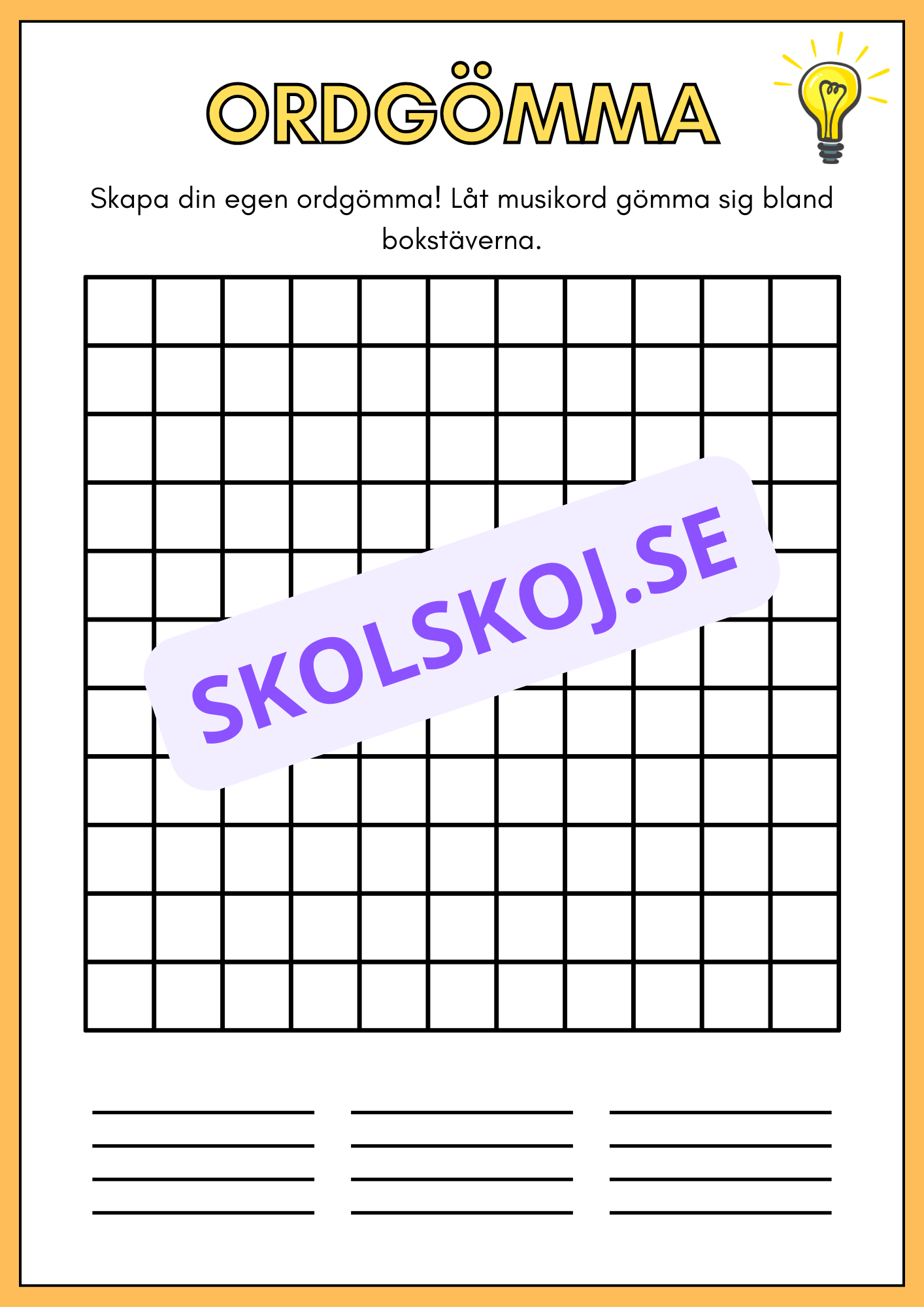 Skapa din egen ordgömma