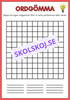Skapa din egen ordgömma