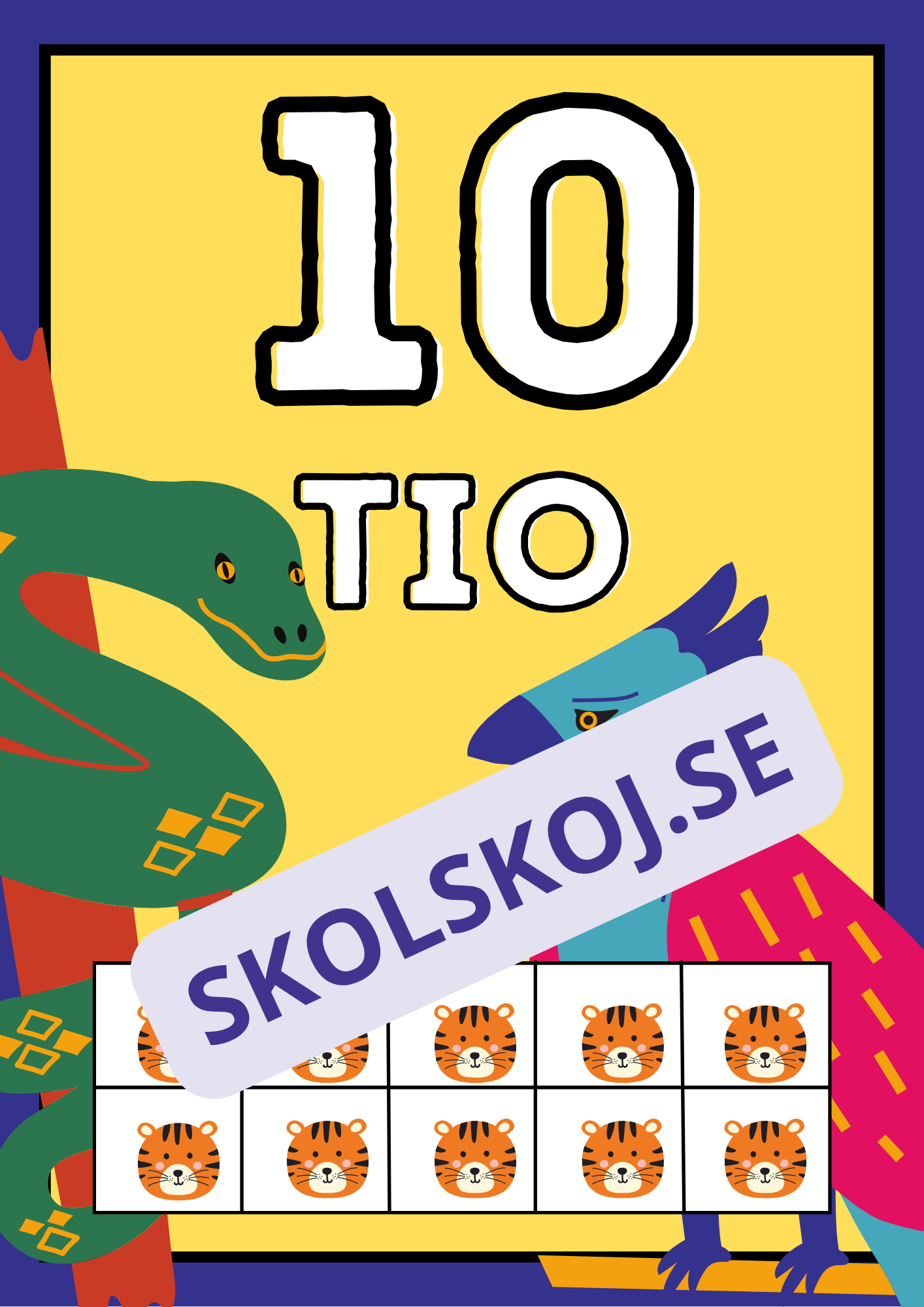 Väggsiffror 1 - 10 - Häfte