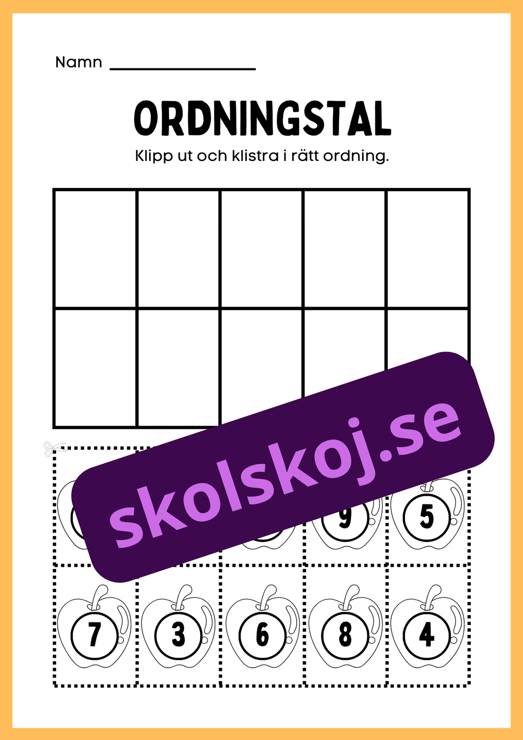 Häfte - Ordningstal