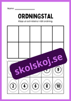 Häfte - Ordningstal