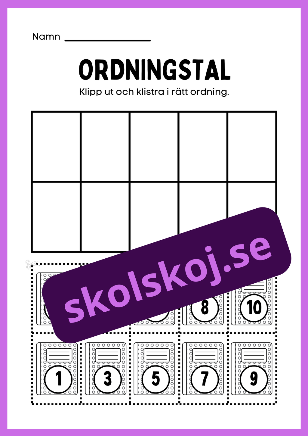 Häfte - Ordningstal