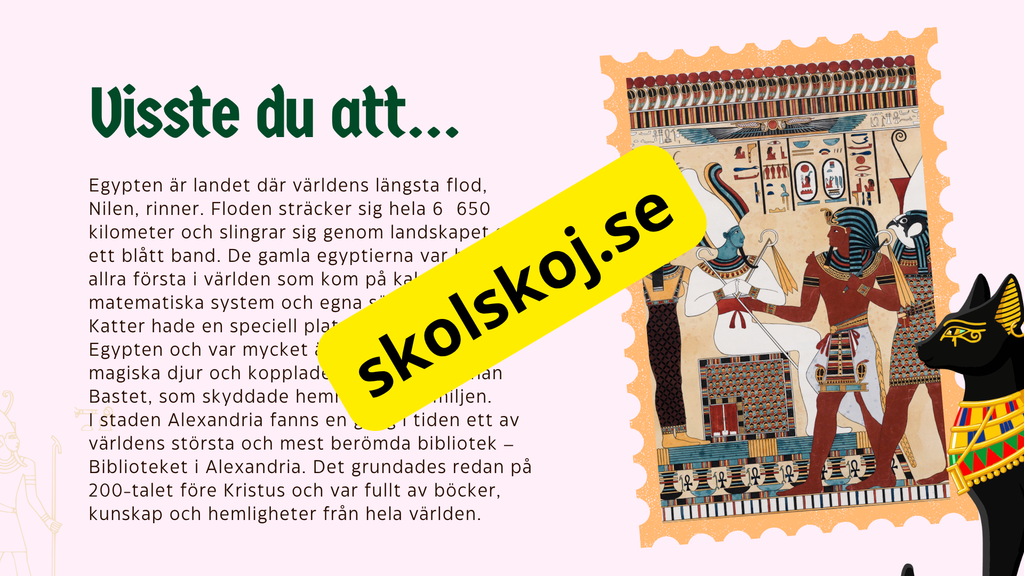 Egypten - Årskurs 4 - 6 + Frågor