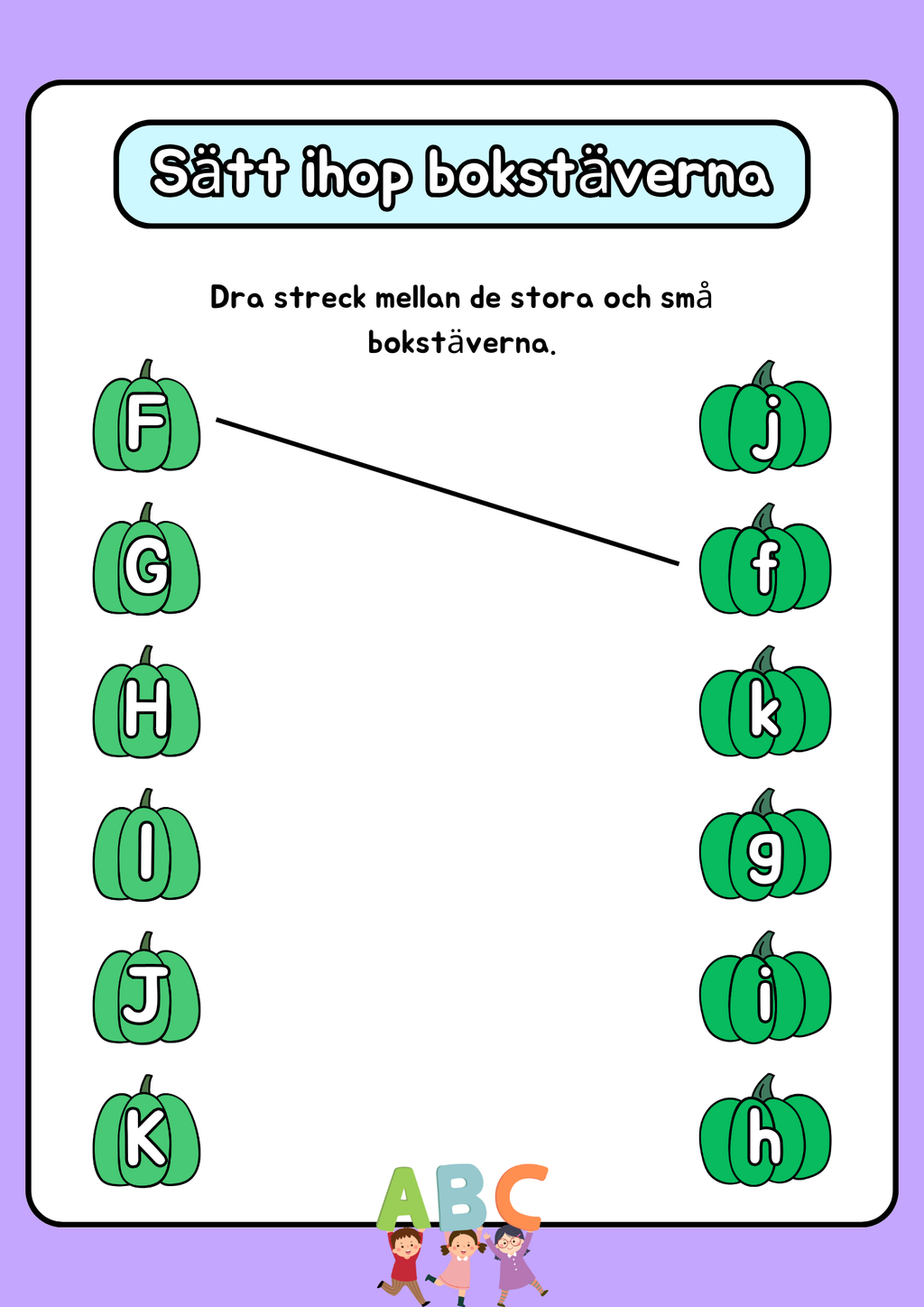 Sätt ihop bokstäverna - Häfte