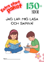 150+ sidor - Extra stort paket - Jag lär mig läsa och skriva