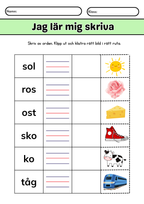 150+ sidor - Extra stort paket - Jag lär mig läsa och skriva