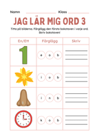 150+ sidor - Extra stort paket - Jag lär mig läsa och skriva