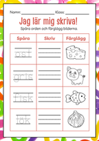 150+ sidor - Extra stort paket - Jag lär mig läsa och skriva