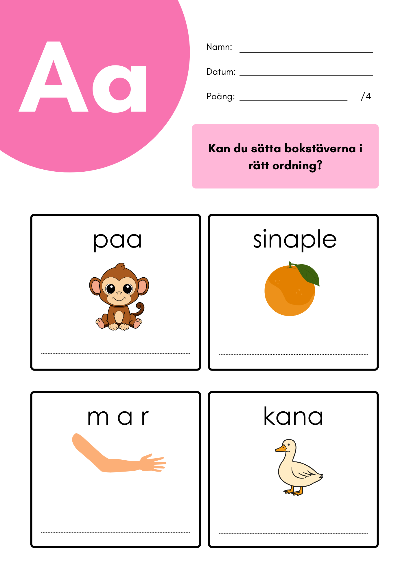 150+ sidor - Extra stort paket - Jag lär mig läsa och skriva
