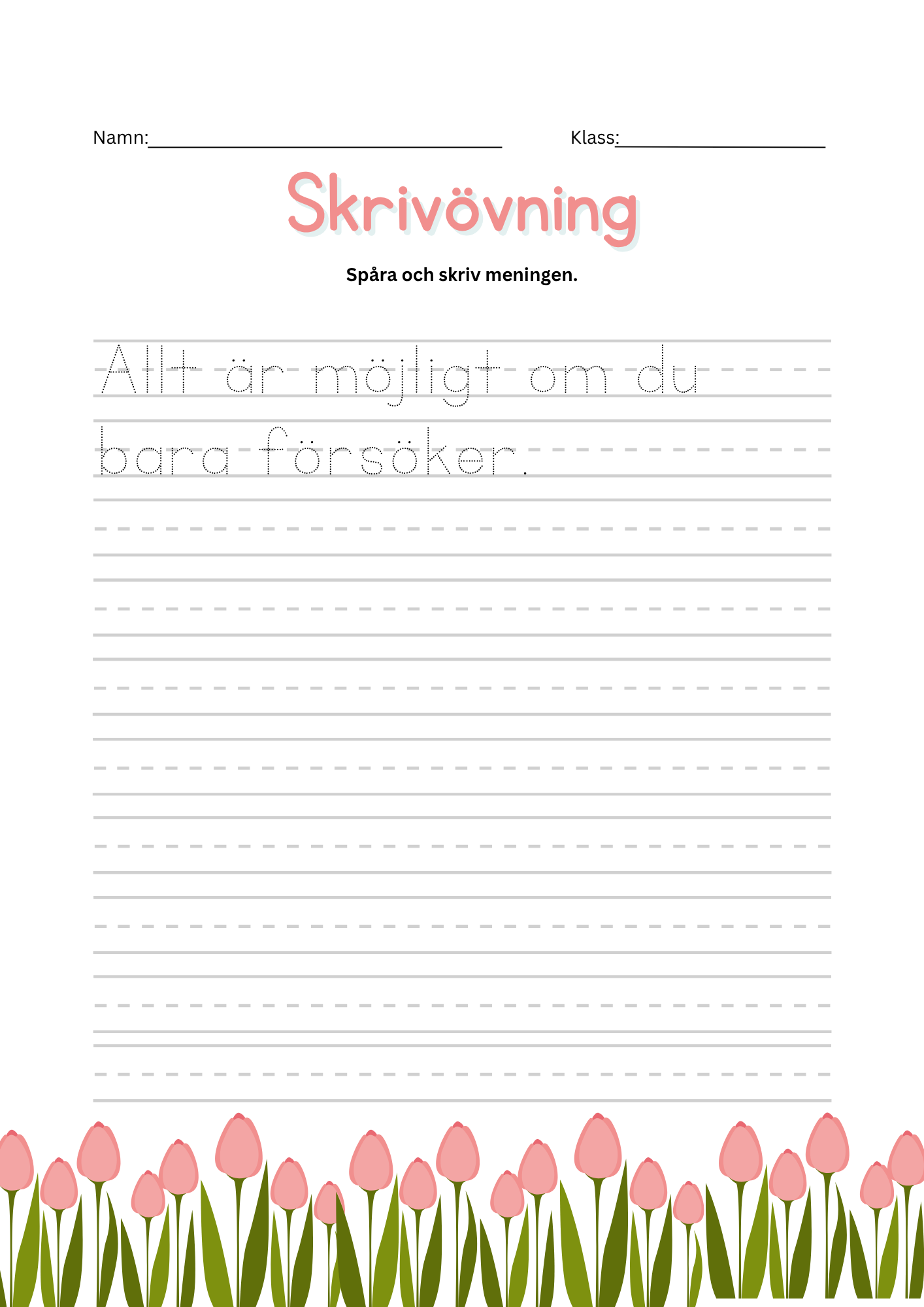 150+ sidor - Extra stort paket - Jag lär mig läsa och skriva