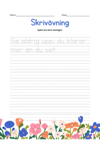 150+ sidor - Extra stort paket - Jag lär mig läsa och skriva