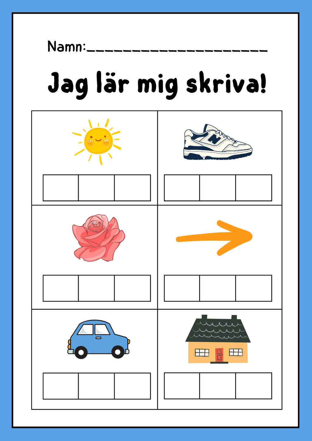 150+ sidor - Extra stort paket - Jag lär mig läsa och skriva