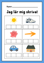 150+ sidor - Extra stort paket - Jag lär mig läsa och skriva
