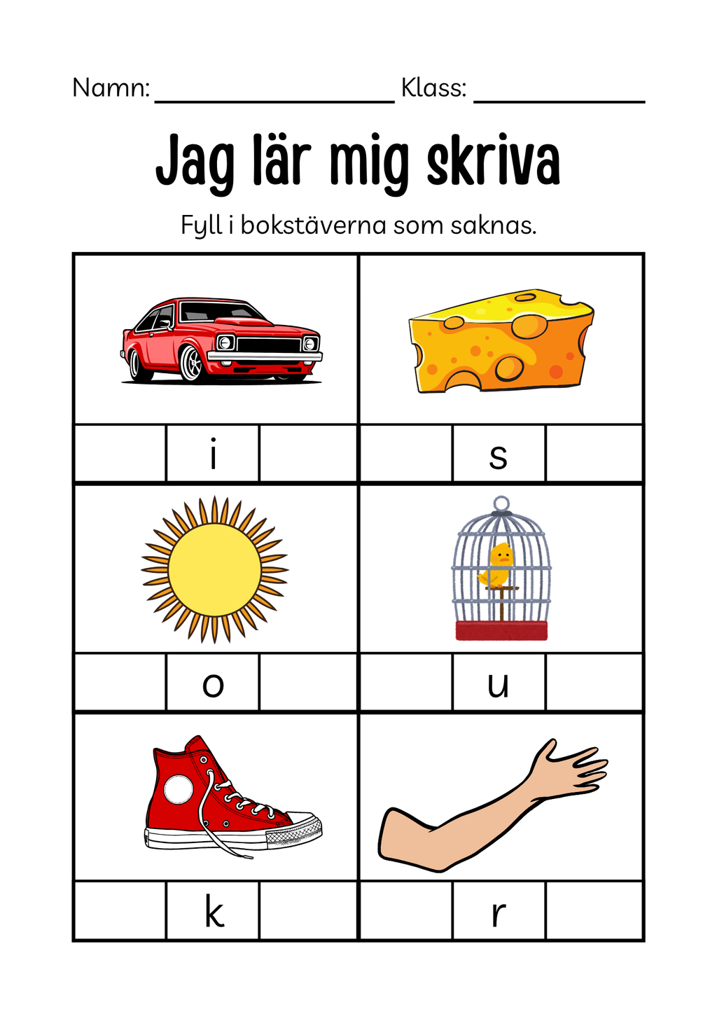 150+ sidor - Extra stort paket - Jag lär mig läsa och skriva