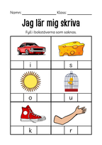 150+ sidor - Extra stort paket - Jag lär mig läsa och skriva