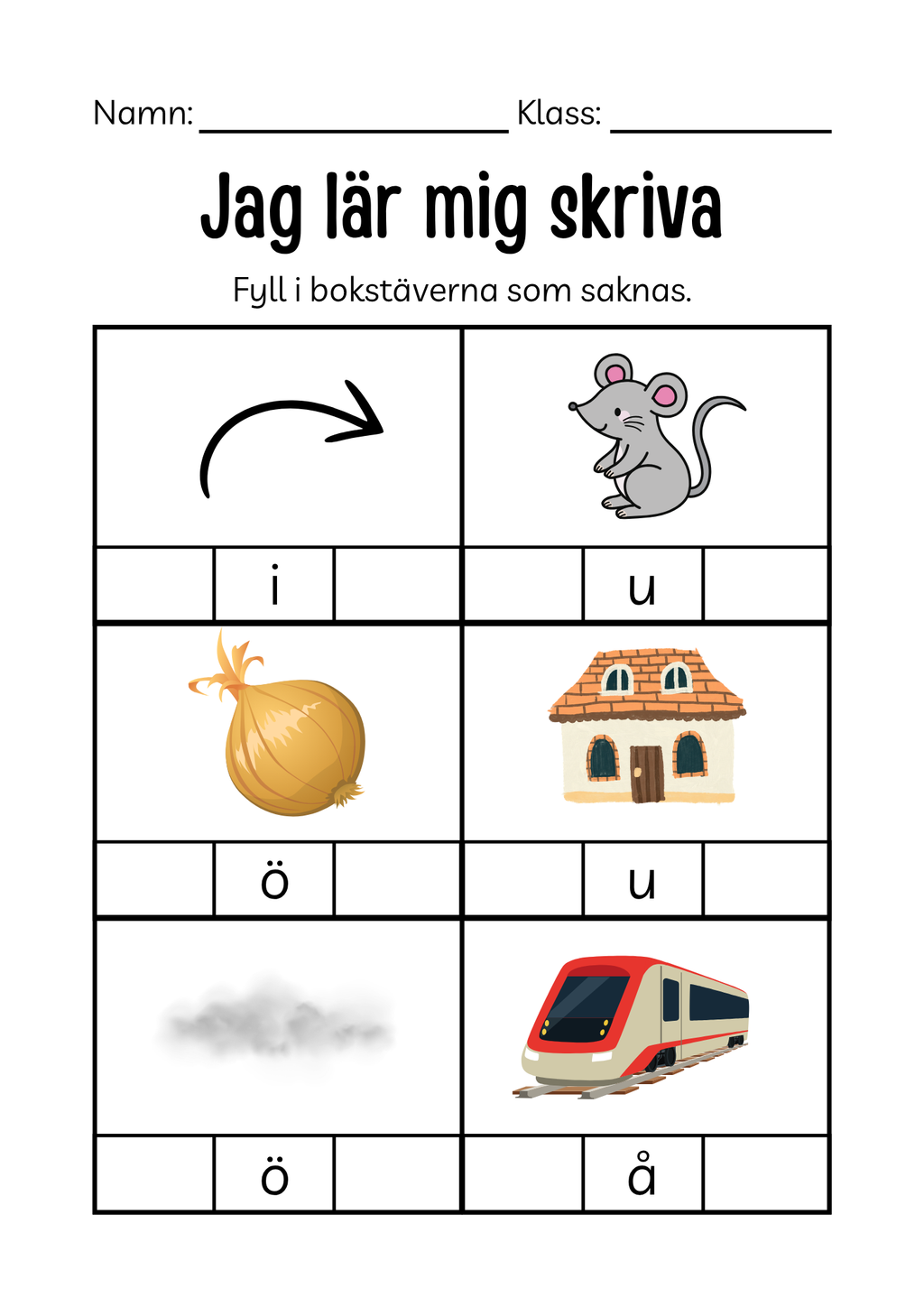 150+ sidor - Extra stort paket - Jag lär mig läsa och skriva