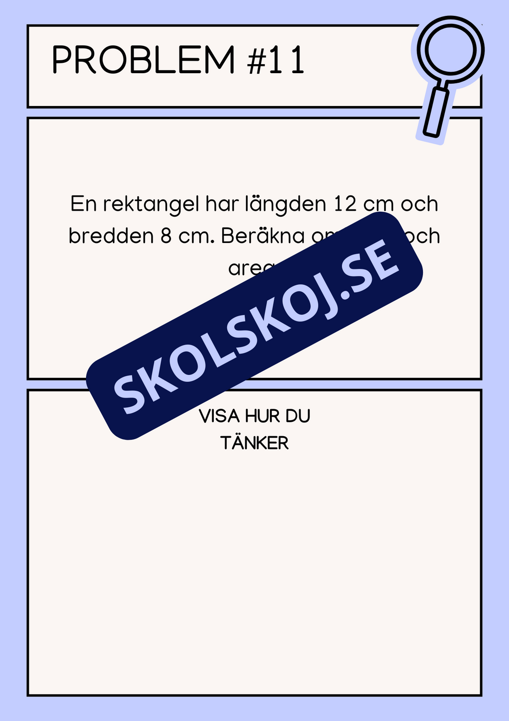 Problemlösningsuppgifter - Årskurs 6 - 7