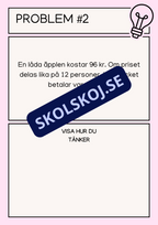 Problemlösningsuppgifter - Årskurs 6 - 7
