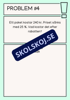 Problemlösningsuppgifter - Årskurs 6 - 7