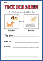 Tyck och skriv