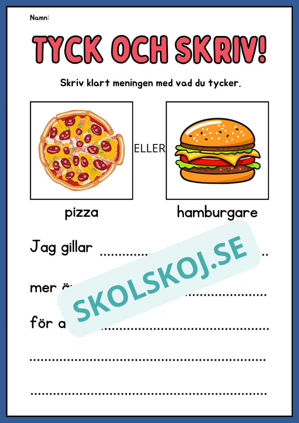Tyck och skriv