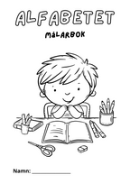 Alfabetet - Hela alfabetet - Målarbok