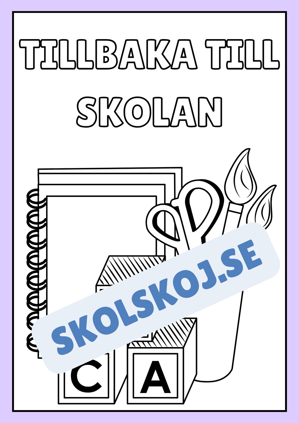 Tillbaka till skolan - Häfte - Back to school