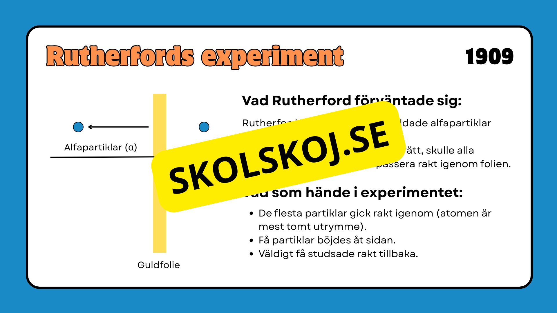 Atomen och dess historia - Presentation + frågor