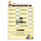 Multiplikationstabeller och lite till