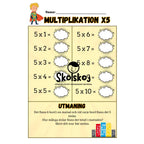 Multiplikationstabeller och lite till