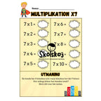 Multiplikationstabeller och lite till
