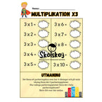 Multiplikationstabeller och lite till