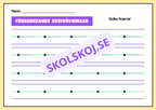 Förberedande skrivövningar