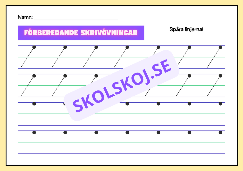 Förberedande skrivövningar